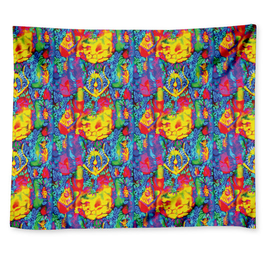Abstract Psychedelic Print Tapestry
