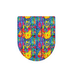 Abstract Psychedelic Print Toilet Lid Cover