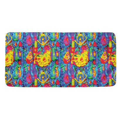 Abstract Psychedelic Print Towel