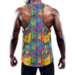 Abstract Psychedelic Print Training Tank Top