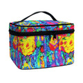 Abstract Psychedelic Print Travel Makeup Bag