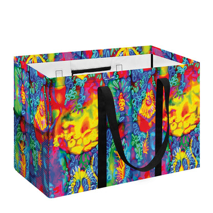Abstract Psychedelic Print Utility Tote Bag