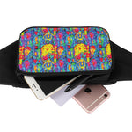Abstract Psychedelic Print Waist Bag