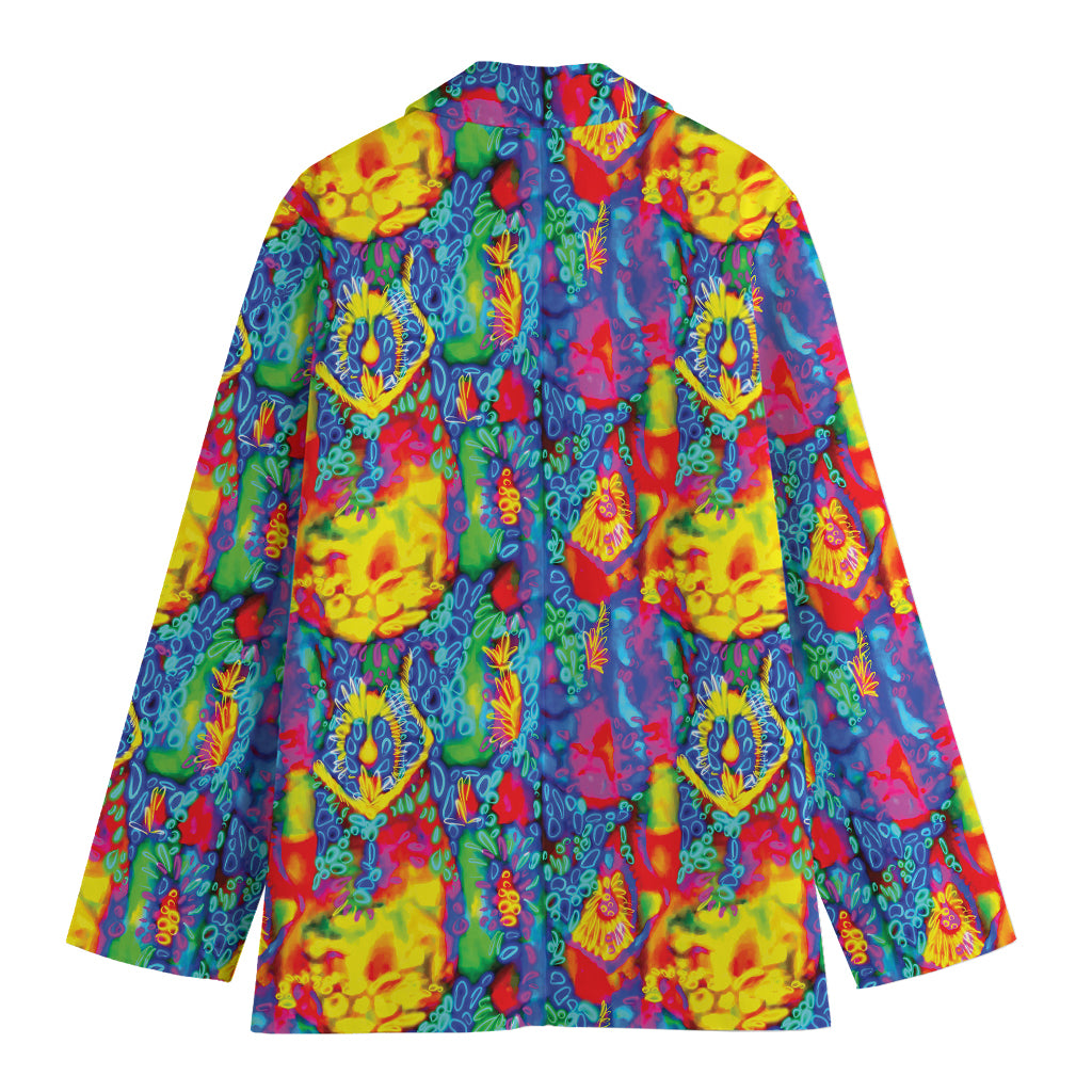 Abstract Psychedelic Print Women's Blazer