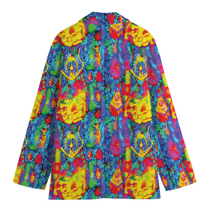 Abstract Psychedelic Print Women's Blazer