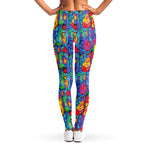 Abstract Psychedelic Print Women's Leggings