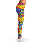 Abstract Psychedelic Print Women's Leggings