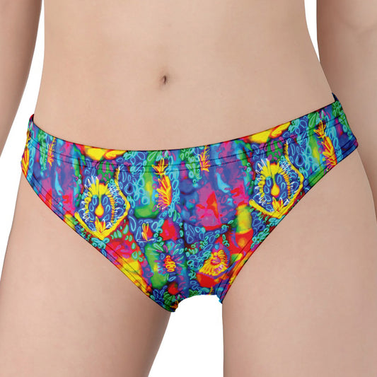 Abstract Psychedelic Print Women's Panties