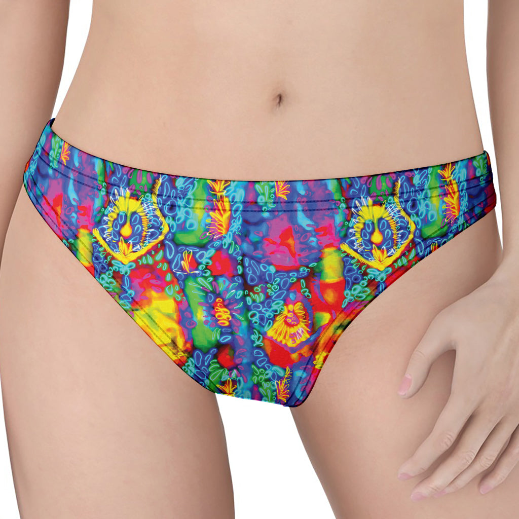 Abstract Psychedelic Print Women's Thong