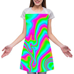 Abstract Psychedelic Trippy Print Adjustable Apron