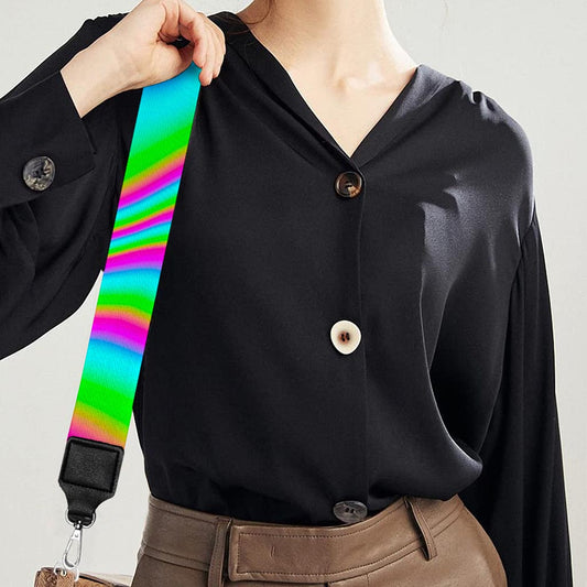 Abstract Psychedelic Trippy Print Bag Strap