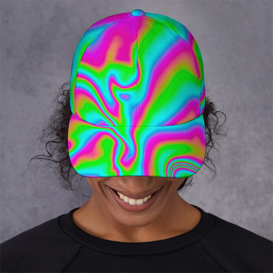 Abstract Psychedelic Trippy Print Baseball Cap