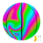 Abstract Psychedelic Trippy Print Basketball