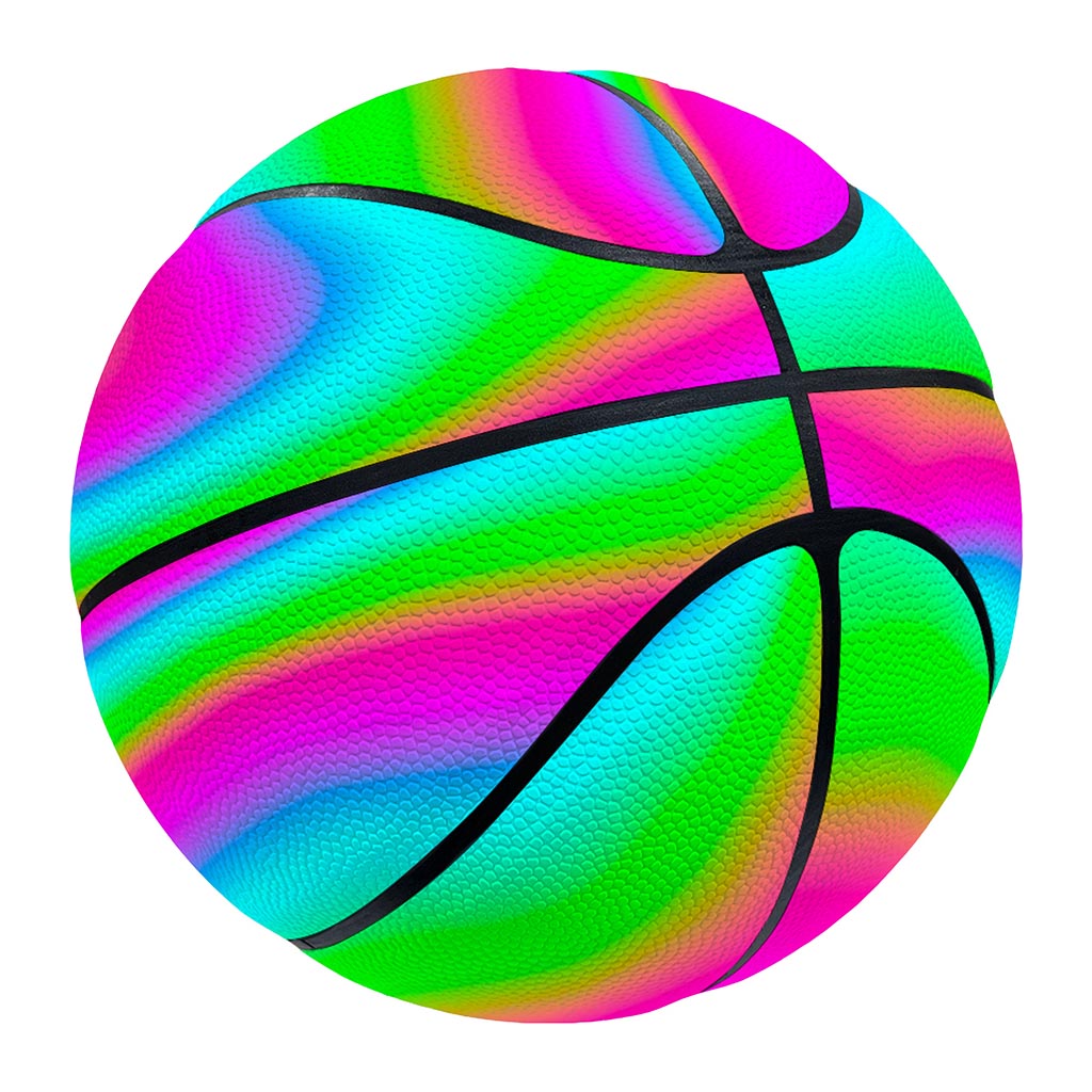 Abstract Psychedelic Trippy Print Basketball