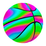 Abstract Psychedelic Trippy Print Basketball