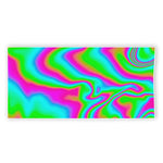 Abstract Psychedelic Trippy Print Beach Towel