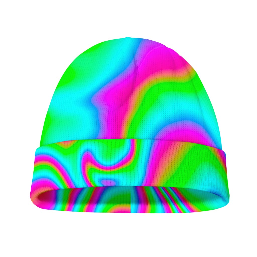 Abstract Psychedelic Trippy Print Beanie
