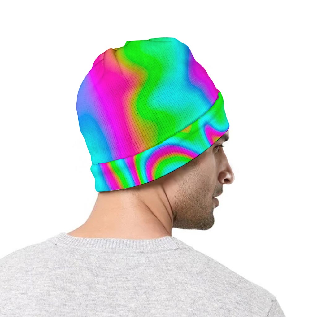 Abstract Psychedelic Trippy Print Beanie