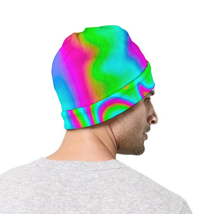 Abstract Psychedelic Trippy Print Beanie