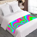 Abstract Psychedelic Trippy Print Bed Runner