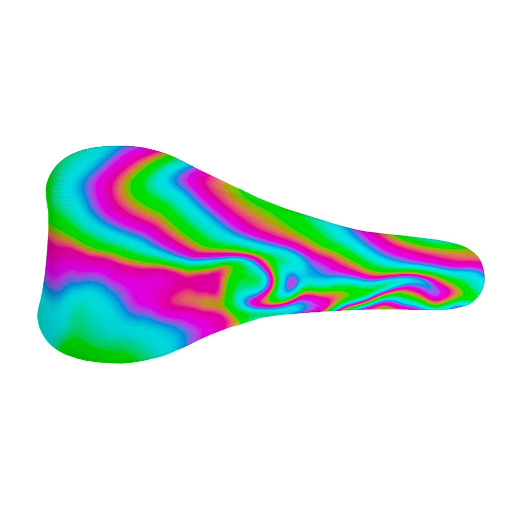 Abstract Psychedelic Trippy Print Bicycle Seat Cover