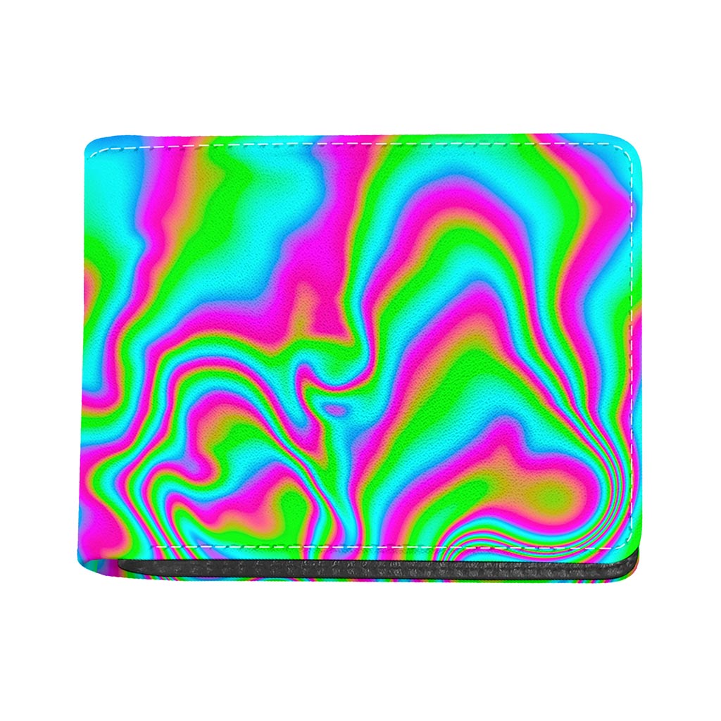 Abstract Psychedelic Trippy Print Bifold Wallet