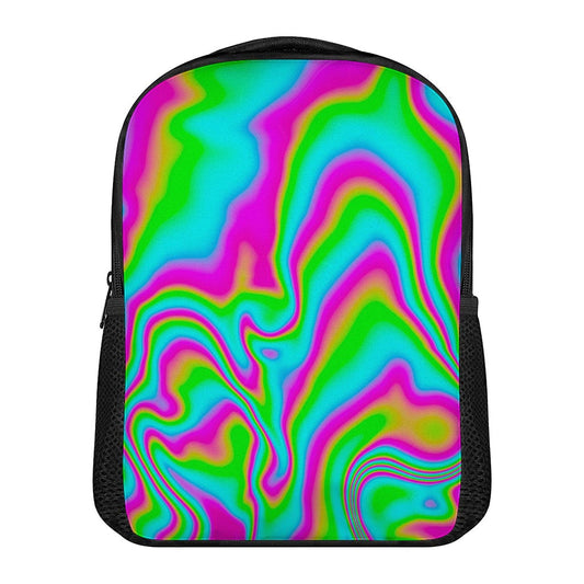 Abstract Psychedelic Trippy Print Casual Backpack