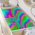 Abstract Psychedelic Trippy Print Changing Pad Cover