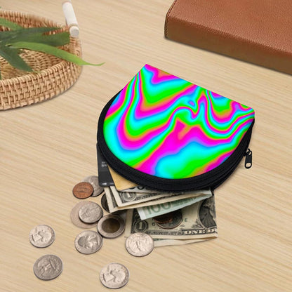 Abstract Psychedelic Trippy Print Coin Purse