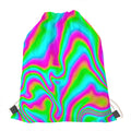 Abstract Psychedelic Trippy Print Drawstring Bag