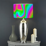Abstract Psychedelic Trippy Print Drum Lamp Shade