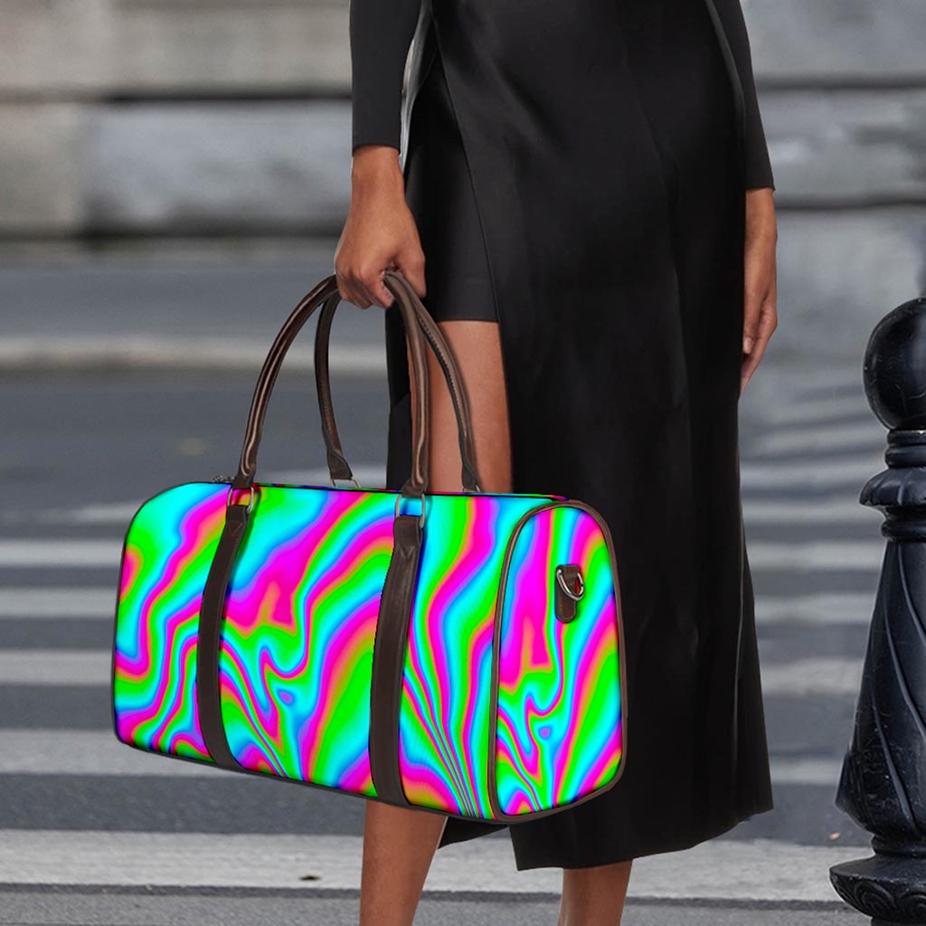 Abstract Psychedelic Trippy Print Duffle Bag