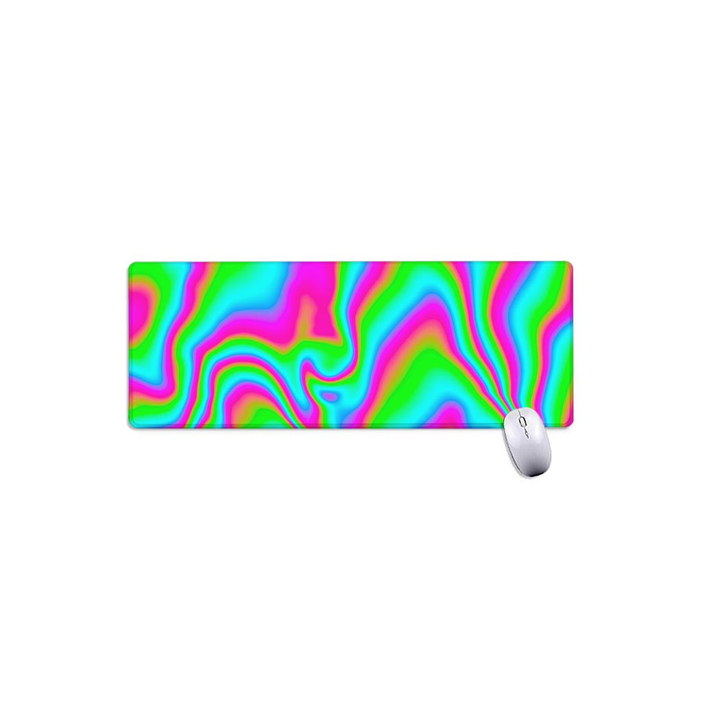 Abstract Psychedelic Trippy Print Extended Mouse Pad