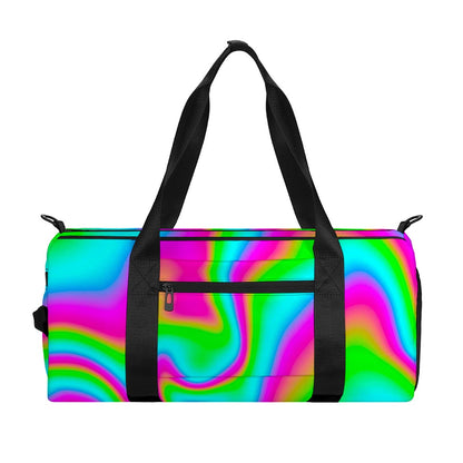 Abstract Psychedelic Trippy Print Gym Bag