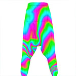 Abstract Psychedelic Trippy Print Hammer Pants