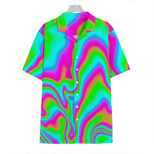 Abstract Psychedelic Trippy Print Hawaiian Shirt