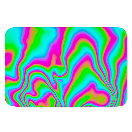 Abstract Psychedelic Trippy Print Indoor Door Mat
