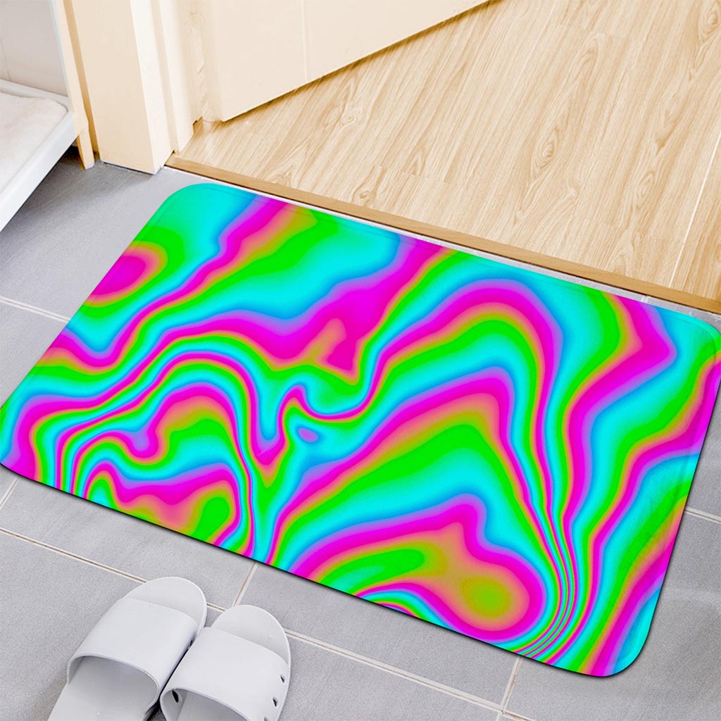 Abstract Psychedelic Trippy Print Indoor Door Mat