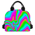 Abstract Psychedelic Trippy Print Insulated Lunch Bag