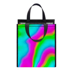 Abstract Psychedelic Trippy Print Insulated Lunch Tote