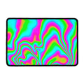 Abstract Psychedelic Trippy Print Kitchen Mat