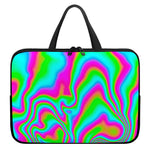 Abstract Psychedelic Trippy Print Laptop Sleeve With Handle