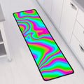 Abstract Psychedelic Trippy Print Long Kitchen Mat