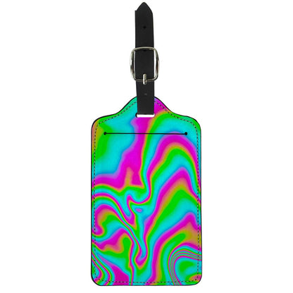 Abstract Psychedelic Trippy Print Luggage Tag