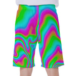 Abstract Psychedelic Trippy Print Men's Beach Shorts
