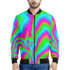 Abstract Psychedelic Trippy Print Men's Bomber Jacket