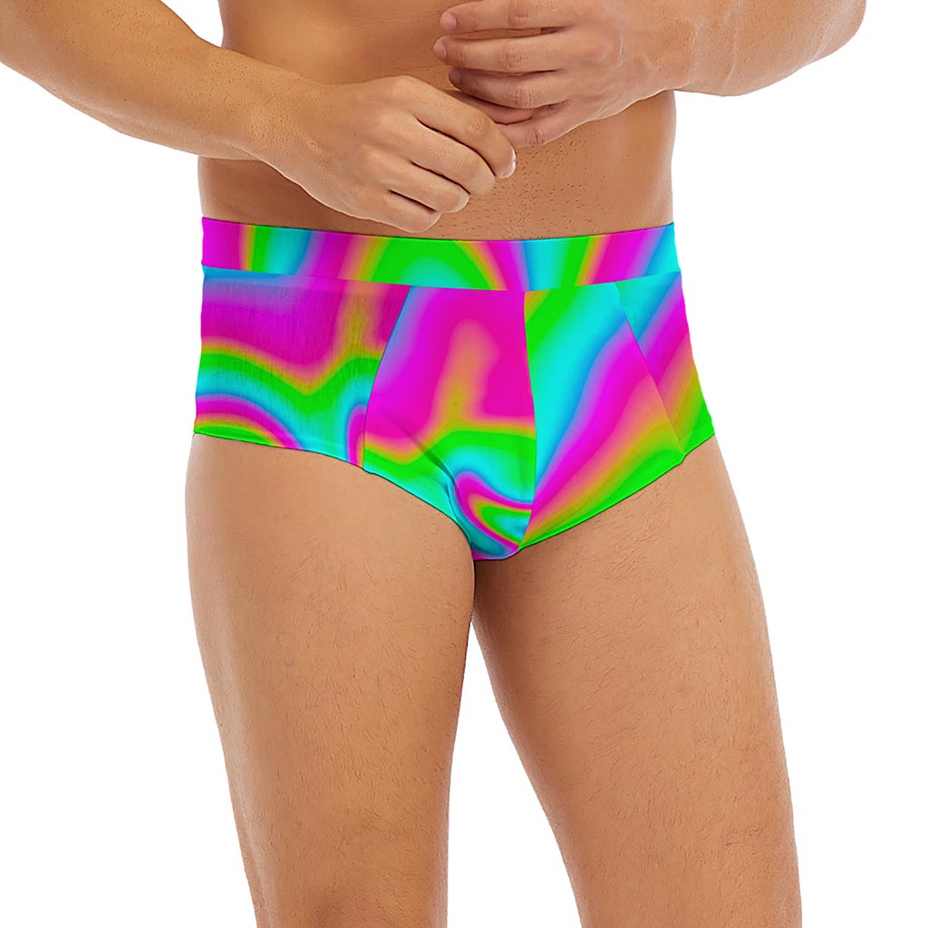 Abstract Psychedelic Trippy Print Men's Briefs