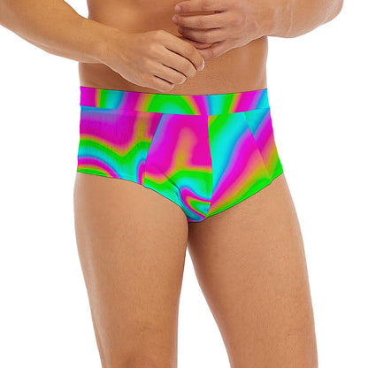 Abstract Psychedelic Trippy Print Men's Briefs