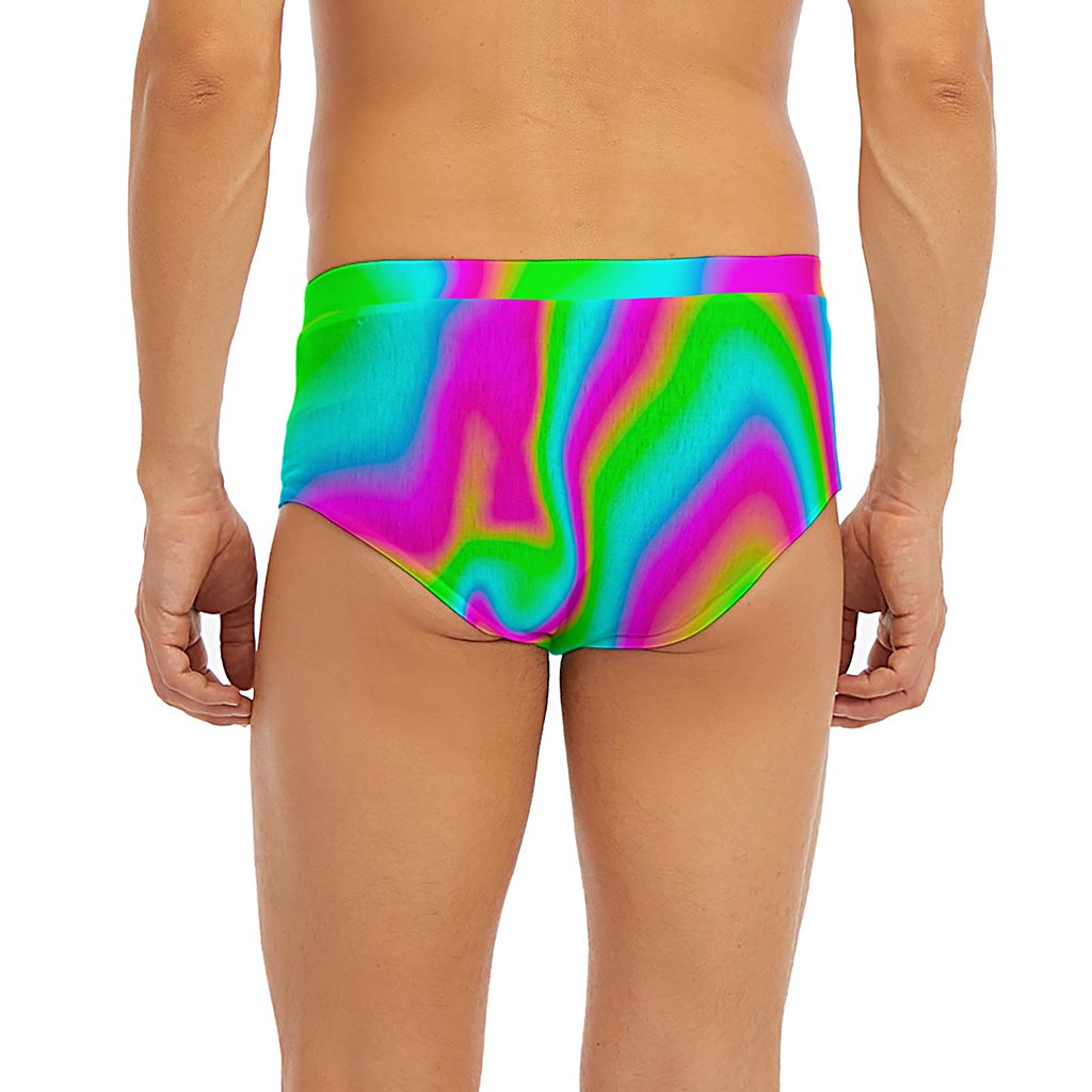 Abstract Psychedelic Trippy Print Men's Briefs