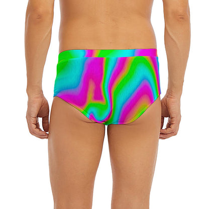 Abstract Psychedelic Trippy Print Men's Briefs